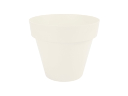 PLASTIKEN TES - Maceta Redonda Clásica Diámetro 38 cm Capacidad 23L Blanco