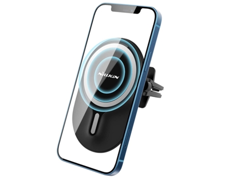 Cargador Carro Sem Qi Air Vent Dashboard para iPhone 12 Mini/12 Pro Max/12 Pro/12 YIZHOOD Negro