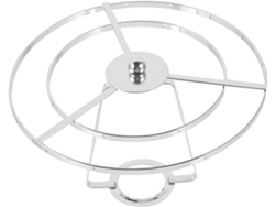 Elegante Y Resistente Soporte De Hierro Plateado