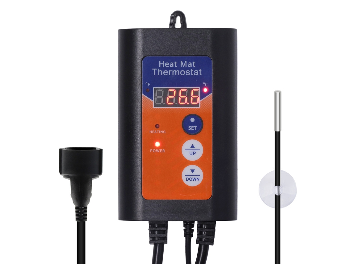 Termostato para calentamiento de semillas Fahrenheit Celsius