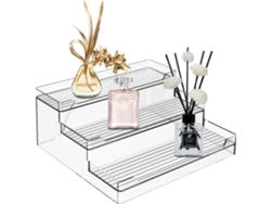 Organizador de especias de encimera, vitrina de acrílico con 3 niveles, práctico y flexible, de Gokoco
