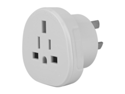 Yncm2026-conversor De Enchufe Uk Eu A Au 10a 250v Adaptador De Socket Eléctrico Para Viajes Estudio En El Extranjero Blanco