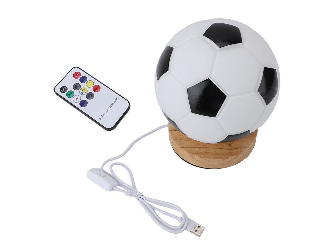 2026-lámpara De Noche 3d Balón De Fútbol Con Control Remoto Y Temporizador Luz Suave Anti-deslumbrante Para Mesa