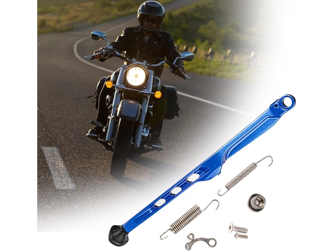 Caballete Lateral Universal De Aluminio, Ligero Y Resistente, Para Motocicletas Todoterreno.