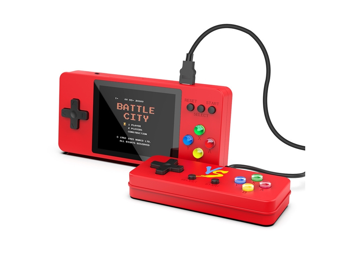 Consola Retro Consola De Juegos Portátil 500 En 1 K8 Macaron Retro Fc Nostalgia Doubles Rojo Gusshious