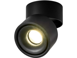 Foco De Techo Led 12w 4000k A+ 10x10x10cm Aluminio Ajustable 360°-90° Negro