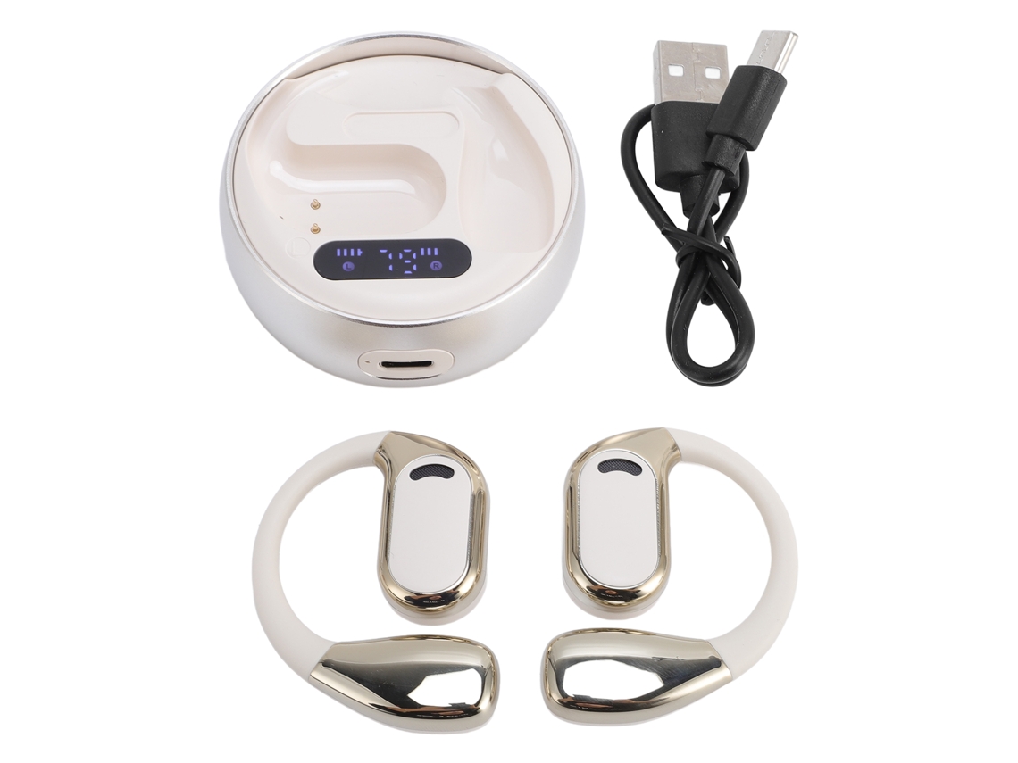 Auriculares Traductores Bluetooth 5.49, 144 Idiomas, Traducción En Tiempo Real, Control Táctico, Color Blanco.