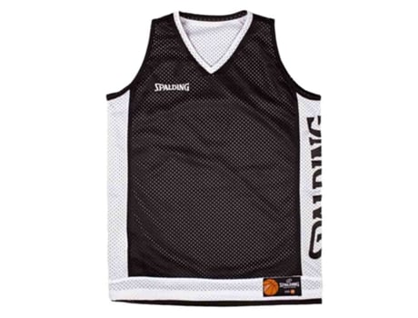 Camiseta sin Mangas de Hombre para Fútbol SPALDING Reversible Negro (M)