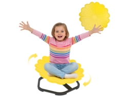 Silla Giratoria Infantil Sensorial Equilibrio Coordinación Amarilla