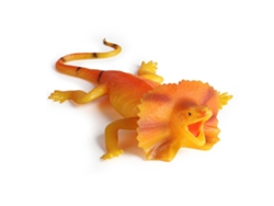 Figura De Lagarto Amarillo De Goma Tpr Realista Juguete Antiestrés Simulación Animal Para Niños Bromas