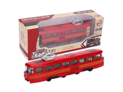 Brinquedo De Carro De Retorno Para Crianças Com Luz E Som Modelo De Liga 1:90 Tipo Moderno Vermelho