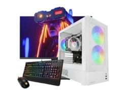 Neo Pc Gaming Onyx Blanca (amd Ryzen 5 5500 – 16gb Ddr4 – 480gb Ssd – Rtx 5050 – Monitor 27" Fullhd – Windows 11)