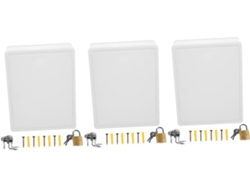 Besportble Juego De Almacenamiento Alipis Con Cerradura Para Montaje En Pared Y Embalaje Segura Para El Hog...