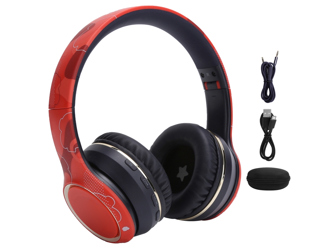 Fone De Ouvido Bluetooth Sem Fio Over Ear Esportivo Com Bass Profundo E Design Telescópico