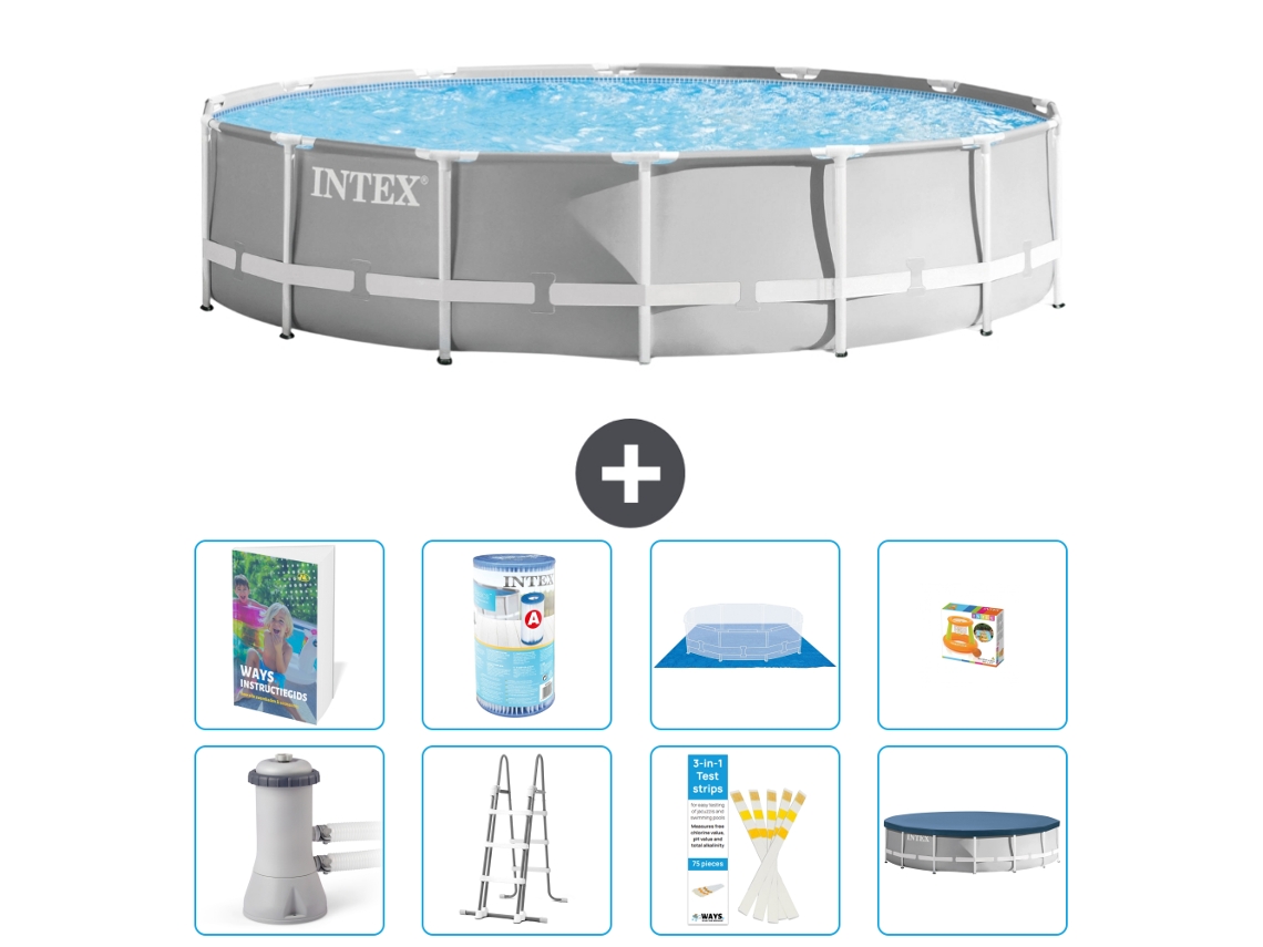 Intex Piscina Prism Frame Redonda - 427x107 Cm - 9-peças S541