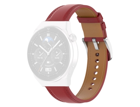 Correa de piel auténtica para Samsung Galaxy Watch 5 40mm/44mm/Watch 5 Pro 45mm/Watch4 40mm/44mm/Watch4 Classic 42mm - tinto
