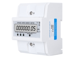 Medidor Eléctrico Inteligente Trifásico De 4 Hilos Con Pantalla Lcd, Montaje En Riel Din Y Control De Consumo De Energía.
