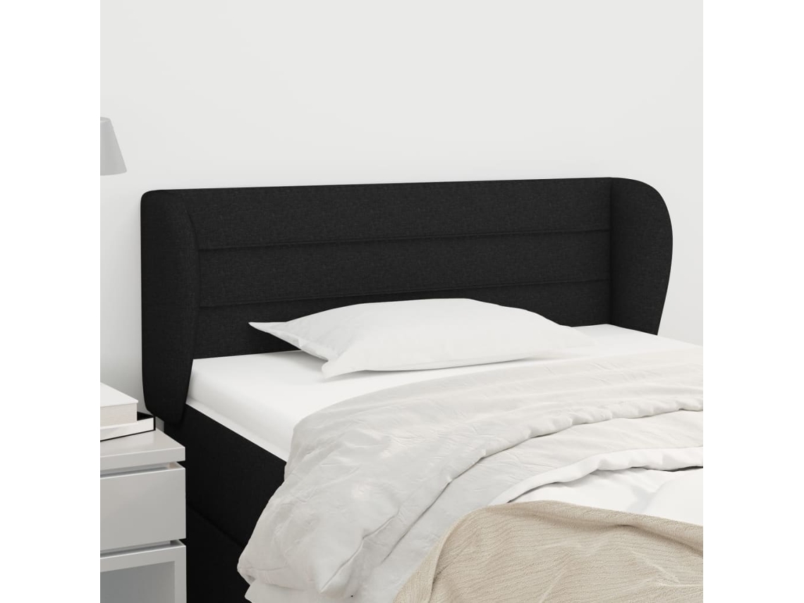 Cabecero De Tela Negro 103x23x78/88 Cm