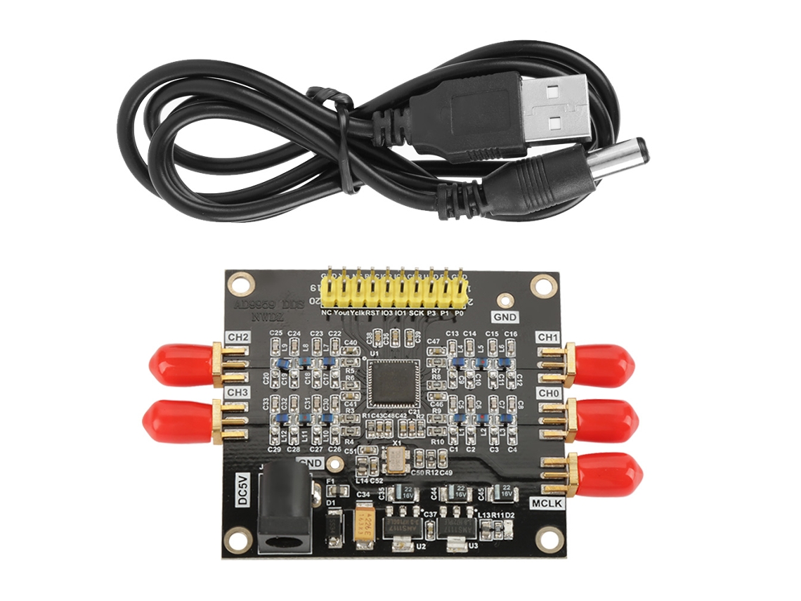 Generador de señal de RF de 4 canales, módulo DDS AD9959, fuente de señal