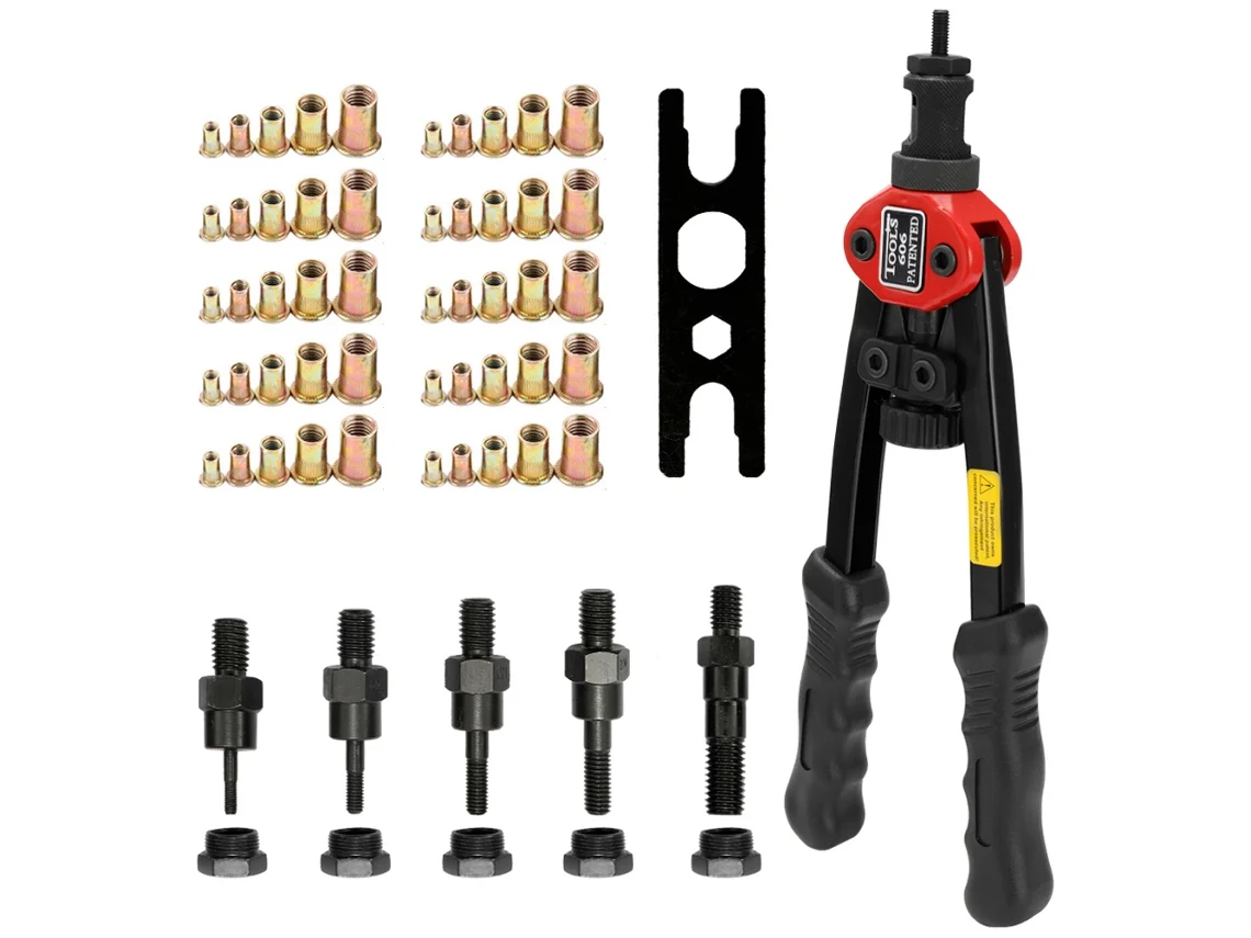 Remachadora manual BT 606 de 12 pulgadas con ahorro de fuerza y doble inserción, herramientas de remache Sygo