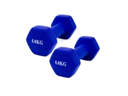 Mancuernas De 4 Kg Antiresbalantes Azul Pesa Fitness COSHANO