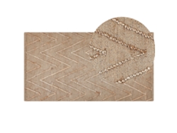 Alfombra BELIANI Daday de Yute Beige 80x150