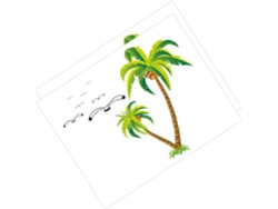 Juego De 2 Pegatinas De Pared Removibles De Pvc Con Diseño De Palmera Para Decoración.