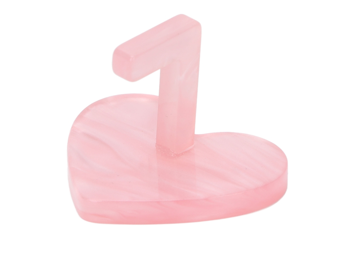 Base De Unhas Em Forma De Coração Rosa Japonês Para Prática E Exposição De Unhas