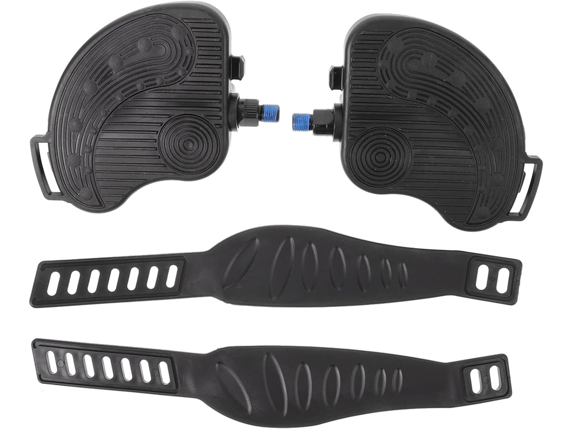 Pedales antideslizantes para bicicletas estáticas.