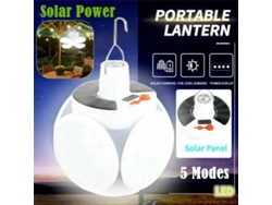 Rebe-9000-lámpara Led Solar Recargable Usb Exterior Jardín Camping Tienda 5 Modos Ip65 2000lm