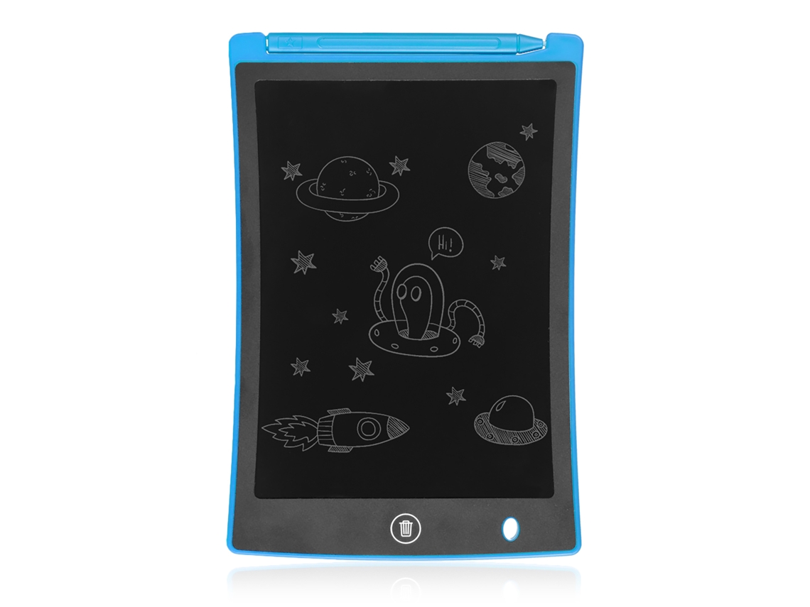 Tableta de escritura LCD portátil de 8,5 pulgadas, 15 x 0,6 x 22 cm, color azul claro