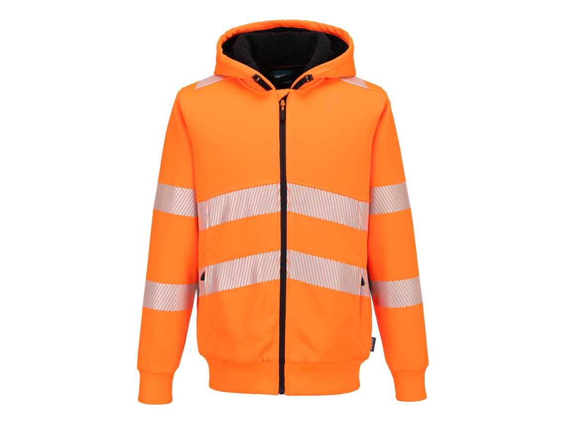 Sudadera Alta Visibilidad Invernal Con Cremallera | Trabajo Frío Naranja / Xl