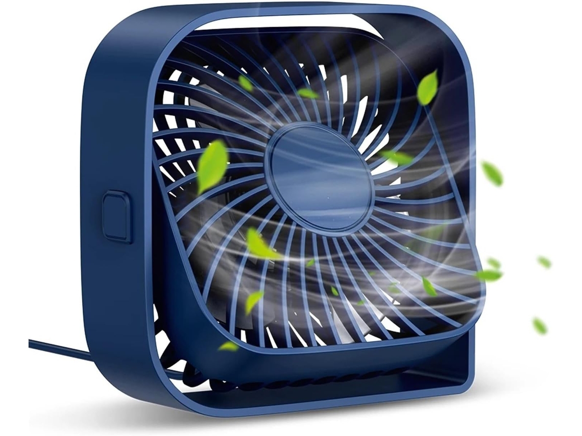 Ventilador De Escritorio Usb Potente Flujo Aire Y Funcionamiento Silencioso Mini Ventilador Mesa Tres