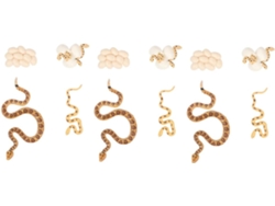Juegos De Figuras De Juguetes Del Ciclo De Vida De La Serpiente Cracadol Para Niños