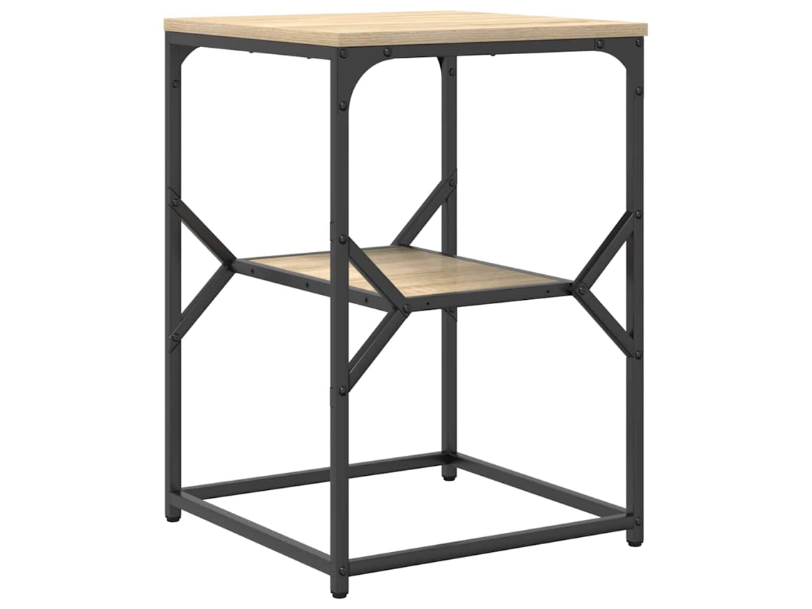 Mesa Auxiliar | Mesa Lateral Roble Sonoma 41 X 40 X 60 Cm