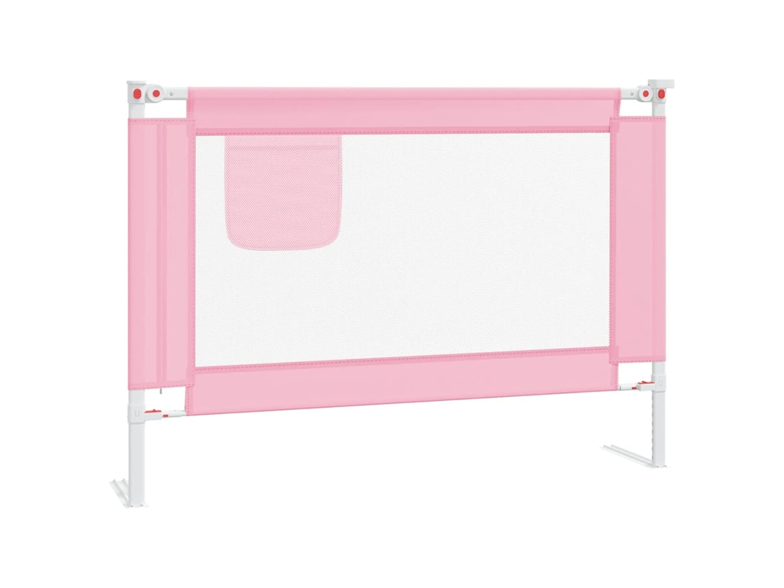 Barandilla de cama VIDAXL Rosa Tela (90x25cm)