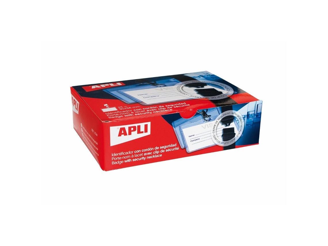 Lanyard con Identificador Apli 90 x 56 mm (25 Unidades)