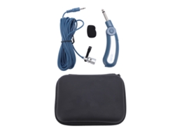 Micrófono Inalámbrico Capacitivo Omnidireccional Para Instrumentos Con Clip, Conector De 3,5 Mm Y Adaptador De 6,35 Mm.