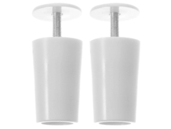 Omni-2 Piezas Tapones Para Persianas De Plástico Y Aluminio Repuestos Prácticos Para Hogar Y Oficina Blanco