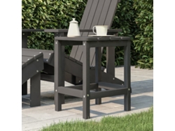 Mesa de jardín LOVELY HOME Adirondack con patas de PEAD en color antracita (38 x 38 x 46 cm)
