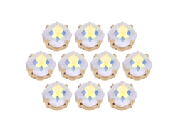 10 Garras De Costura De Diamante K9 Glass 10mmab Para Decoración De Ropa Y Accesorios Diy