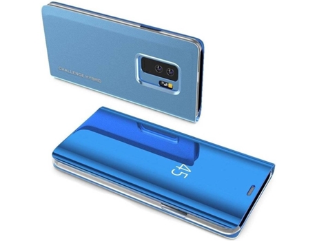 Carcasa Samsung Galaxy S10 LMOBILE Libro Horizontal Clear View Azul