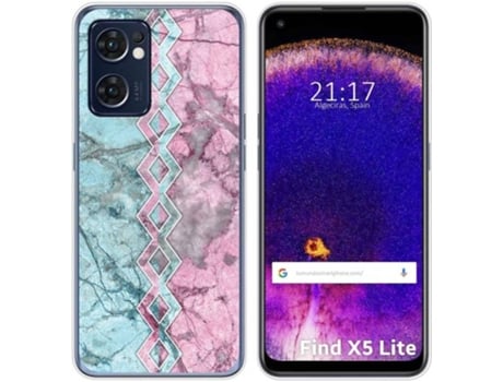 Carcasa Oppo Find X5 Lite 5G TUMUNDOSMARTPHONE Dibujos Mármol 08 Multicolor