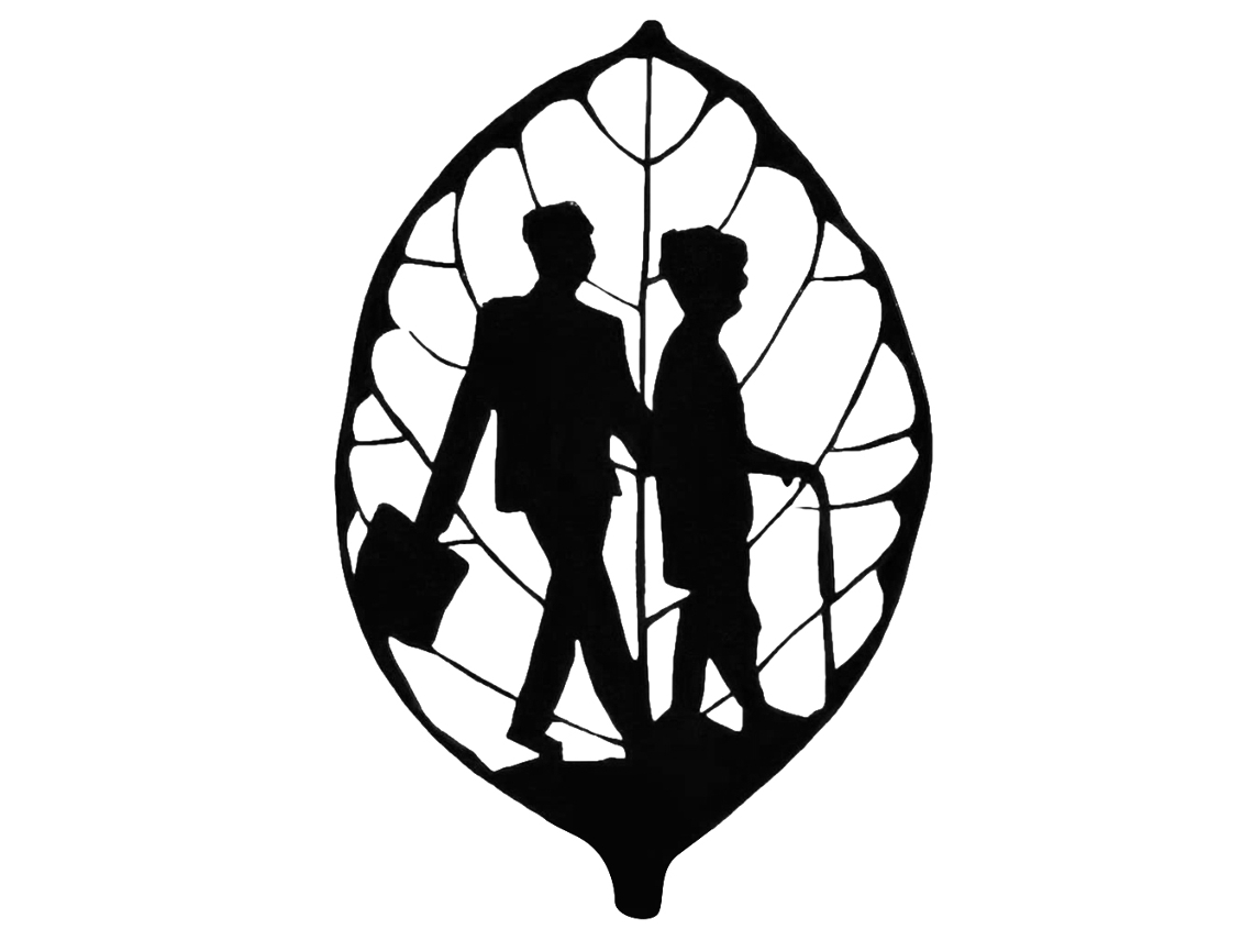 Adorno de silueta de metal negro, decoración para el hogar, regalo para el Día de la Madre