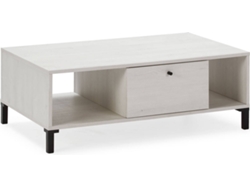 Mesa de Centro VS VENTA-STOCK Javea (100 x 60 x 37.5 cm - Melamina - Blanco, Marrón)