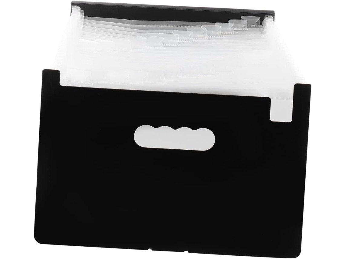 Organizador De Archivos Blanco De 24 Capas Con Tapa