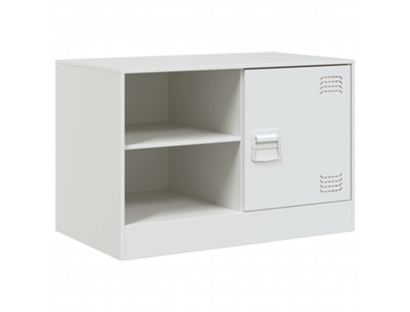 Mueble De Tv VIDAXL Blanco Acero (67x39x44 cm)