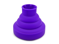 Difusor Para Secador De Pelo De Silicona Ligero Plegable Portátil Para Cabello Rizado Casa Salón Morado