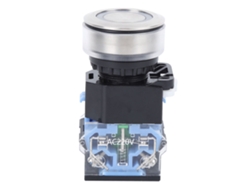Gq38 Interruptor Pulsador Ac220v Sin Luz, Autoblocante, 30 Mm, Componentes Industriales