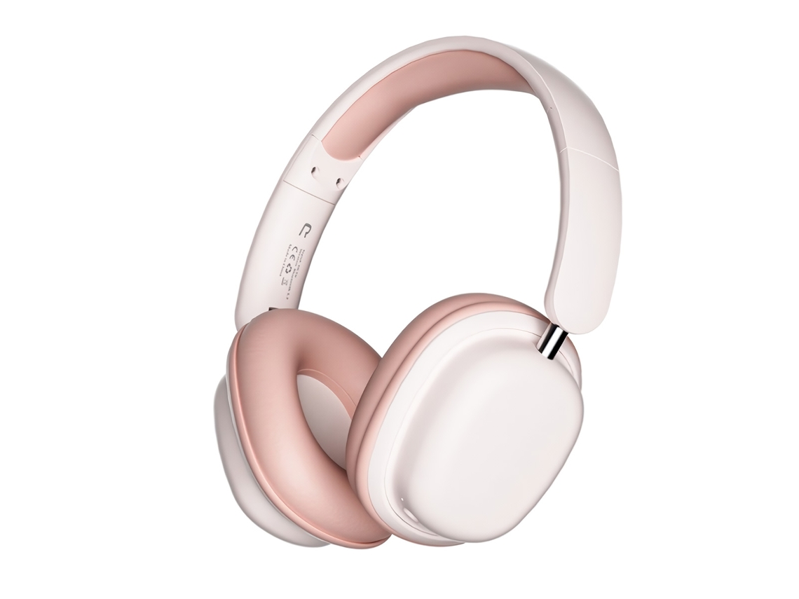 Auriculares Bluetooth Klack SY-T1 Plegables con micrófono desmontable y 20h de autonomía - Rosa